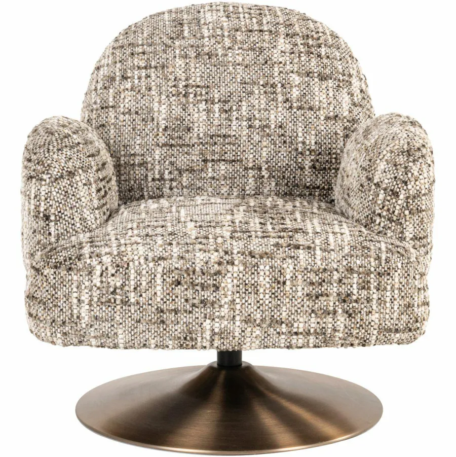 Richmond Interiors Lounge stoel Kagney brown omara swivel Sale