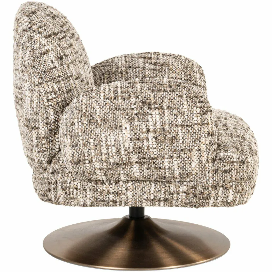 Richmond Interiors Lounge stoel Kagney brown omara swivel Sale