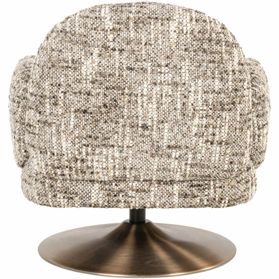 Richmond Interiors Lounge stoel Kagney brown omara swivel Sale
