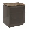 Richmond Interiors Nachtkastje Russo brown 3-drawers Online