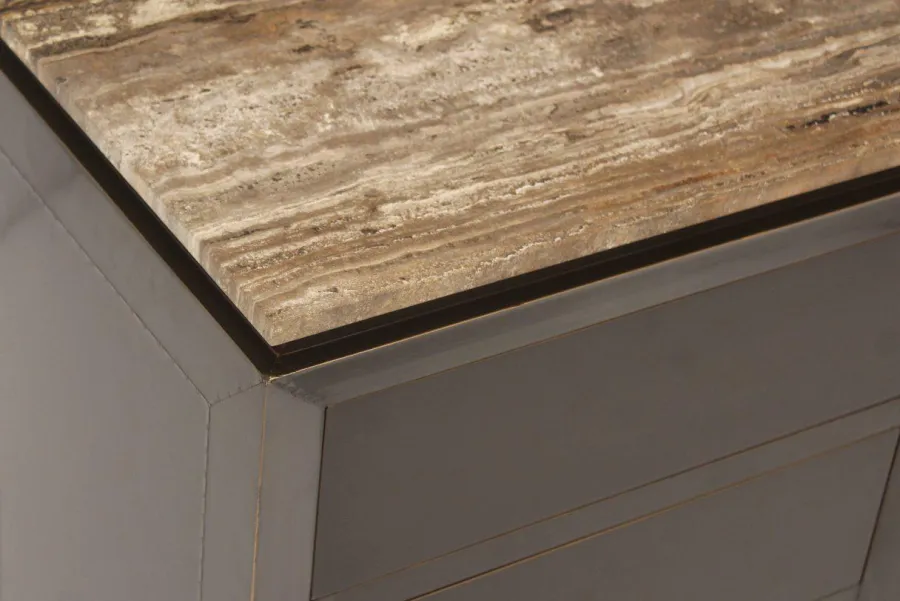 Richmond Interiors Nachtkastje Russo brown 3-drawers Online
