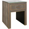 Richmond Interiors Nachtkastje Bloomville brown incl. glass top Hot