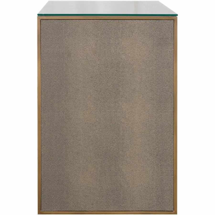 Richmond Interiors Nachtkastje Bloomville brown incl. glass top Hot