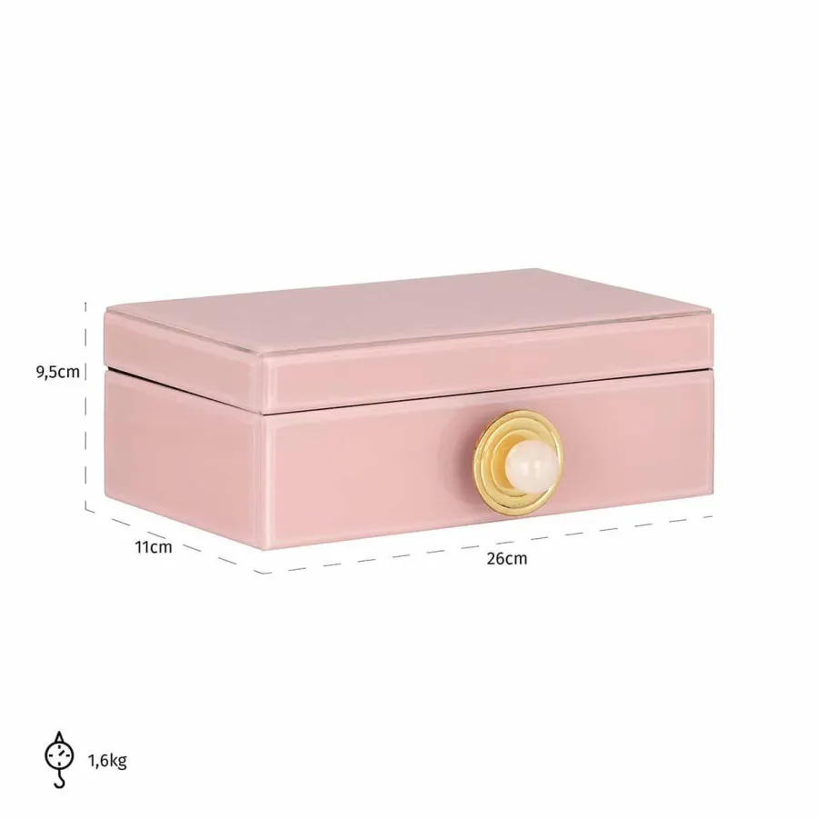 Richmond Interiors Opbergbox Jamila groot roze Clearance