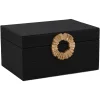 Richmond Interiors Opbergbox Amal groot zwart / goud Clearance