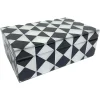 Richmond Interiors Opbergbox Silas groot zwaty / wit Clearance