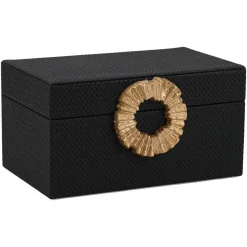 Richmond Interiors Opbergbox Amal klein zwart / goud Sale