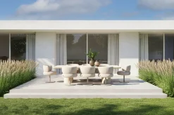 Richmond Interiors Outdoor eetkamerstoel Mason beige alpine swivel