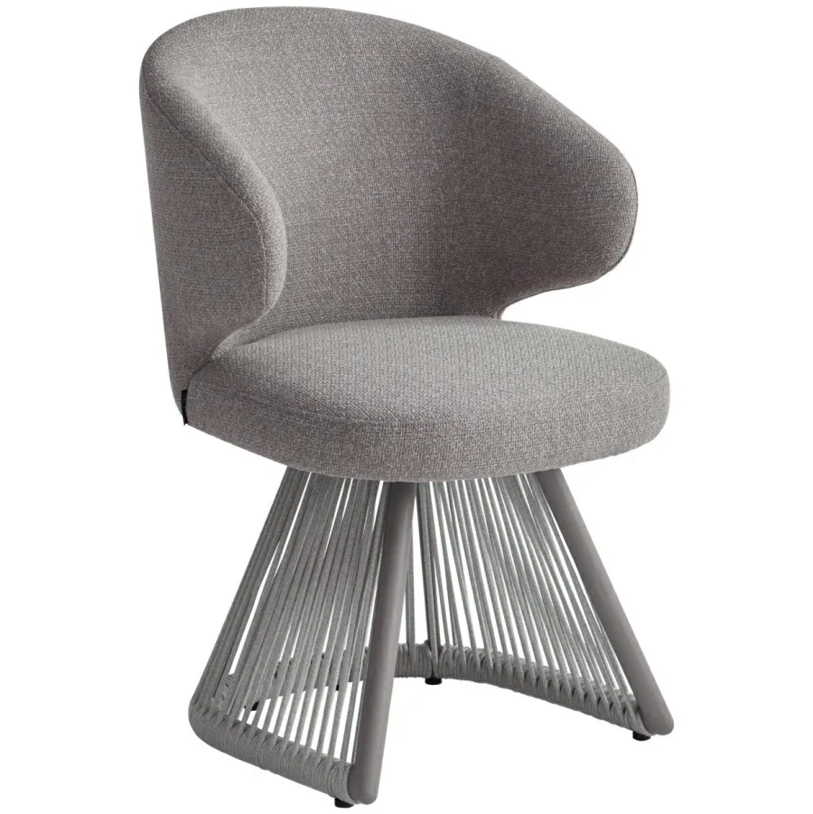 Richmond Interiors Outdoor eetkamerstoel Nuba greige alpine New