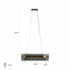 Richmond Interiors Plafondlamp Julio (Brushed Gold) Hot