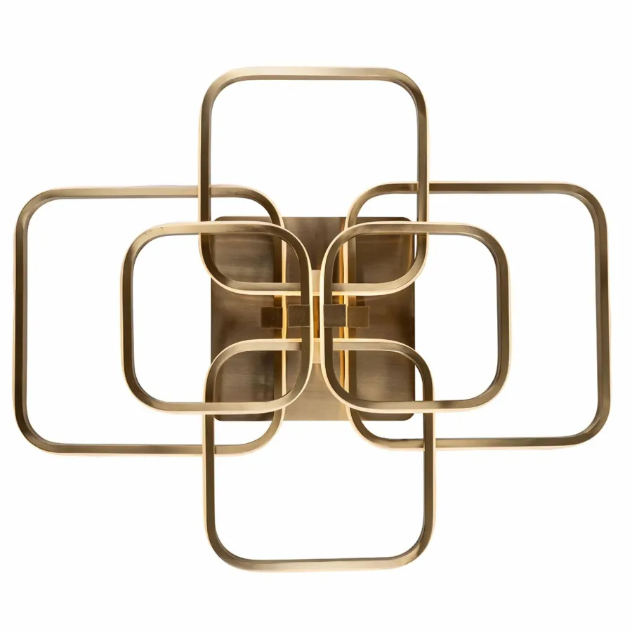 Richmond Interiors Plafondlamp Cailey Brushed Gold Outlet