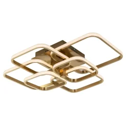 Richmond Interiors Plafondlamp Cailey Brushed Gold Outlet