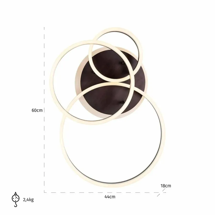 Richmond Interiors Plafondlamp Mosa brons Discount