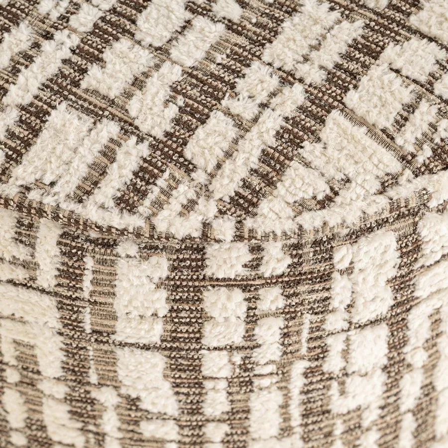Richmond Interiors Poef Lexie 45Ø cream dalia 11 New