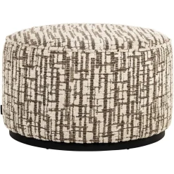 Richmond Interiors Poef Lexie 70Ø cream dalia 11 Hot