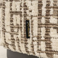 Richmond Interiors Poef Lexie 70Ø cream dalia 11 Hot