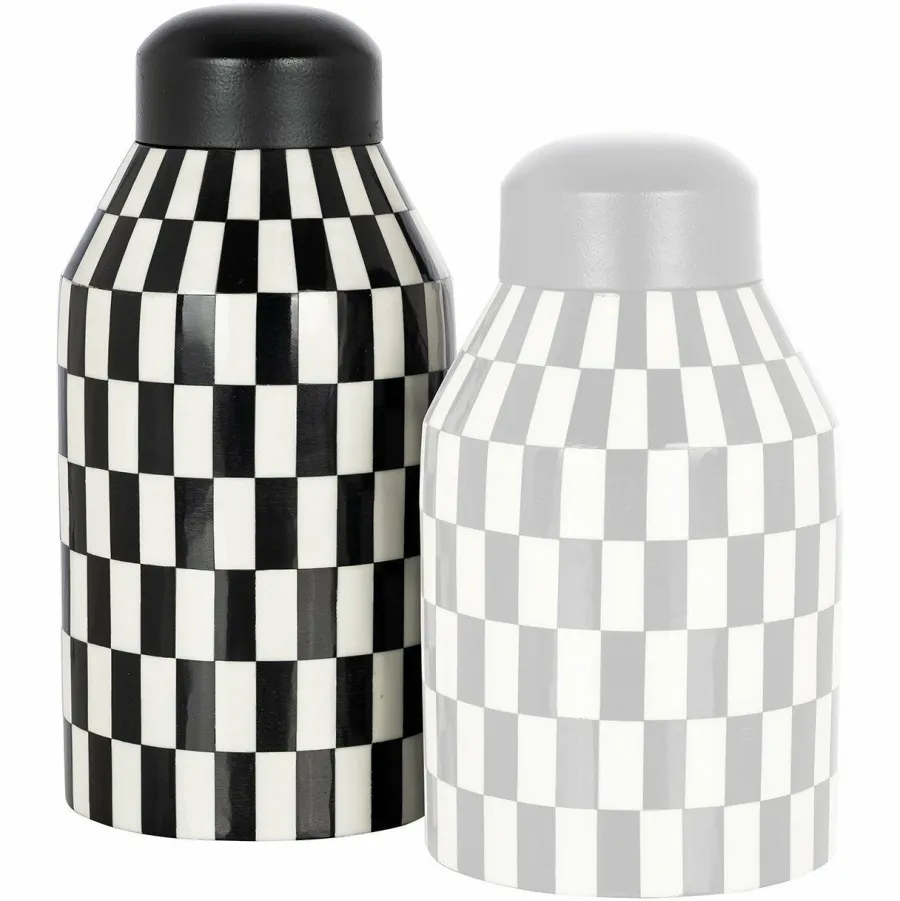 Richmond Interiors Pot Malou groot zwart / wit Hot