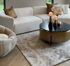 Richmond Interiors Salontafel Ironville 90Ø (Gold)