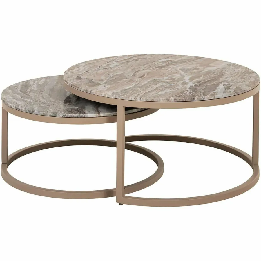 Richmond Interiors Salontafel Fairfax set van 2 zand Online