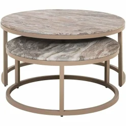Richmond Interiors Salontafel Fairfax set van 2 zand Online