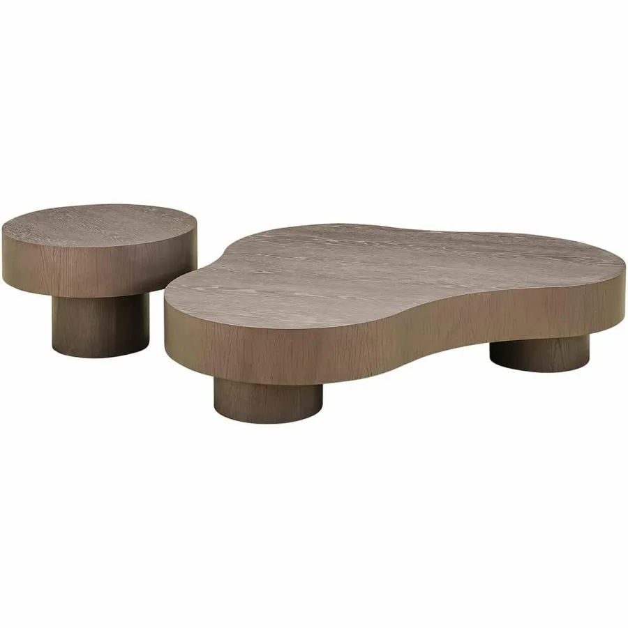 Richmond Interiors Salontafel Bogor set van 2 bronze Bronze Hot