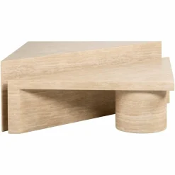 Richmond Interiors Salontafel set Fictus Travertine faux Beige