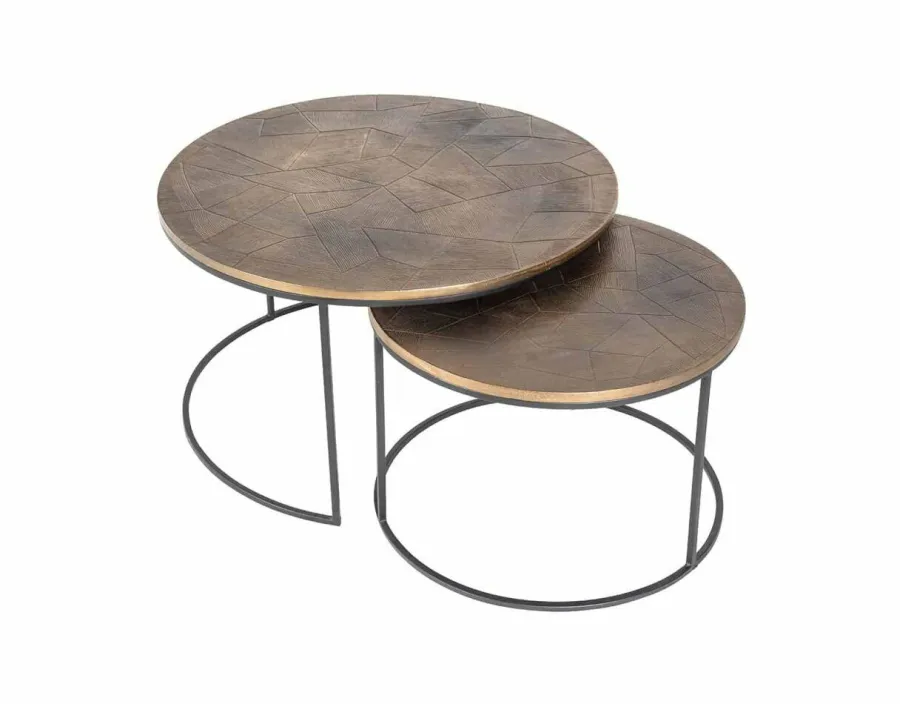 Richmond Interiors Salontafel Tulum set van 2 New