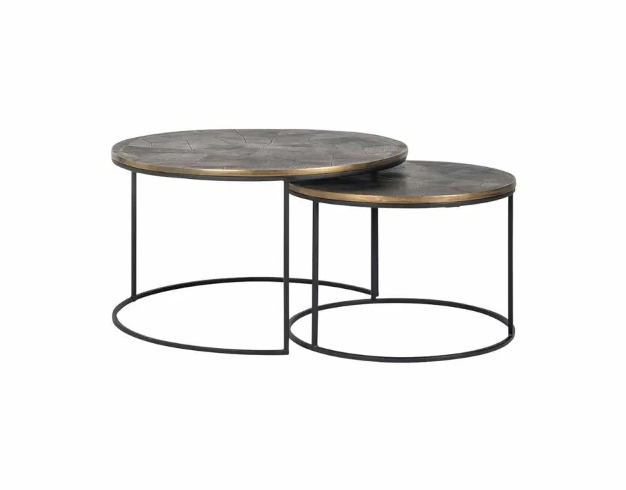 Richmond Interiors Salontafel Tulum set van 2 New