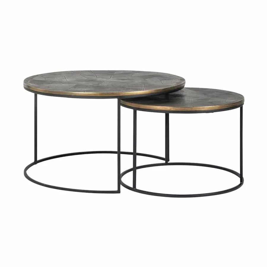 Richmond Interiors Salontafel Tulum set van 2 New