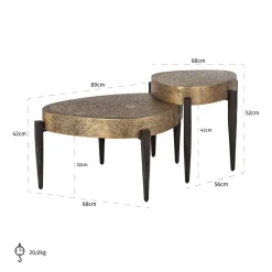 Richmond Interiors Salontafel Marquee set van 2 Sale