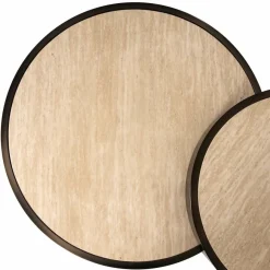 Richmond Interiors Salontafel Ronson set van 2 beige Outlet