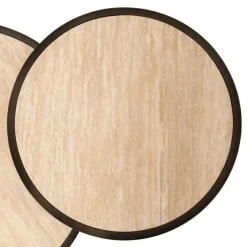 Richmond Interiors Salontafel Ronson set van 2 beige Outlet