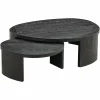 Richmond Interiors Salontafel Navarino set van 2 Dark coffee Discount