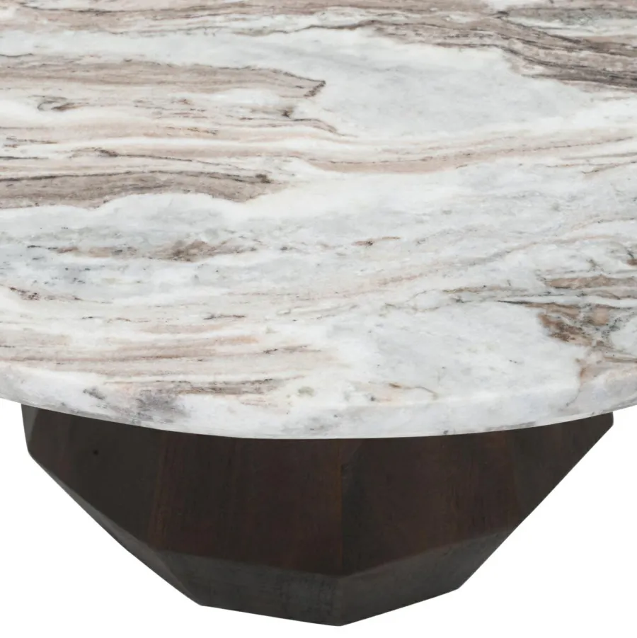 Richmond Interiors Salontafel Oberoy Blush beige 80Ø Discount