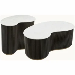 Richmond Interiors Salontafel Mayfield set van 2 Bruin Best