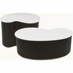 Richmond Interiors Salontafel Mayfield set van 2 Bruin Best
