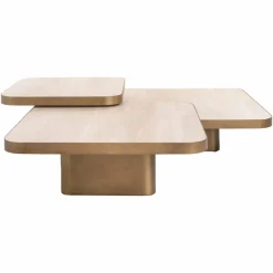 Richmond Interiors Salontafel Cumulus beige (Set van 3) Outlet