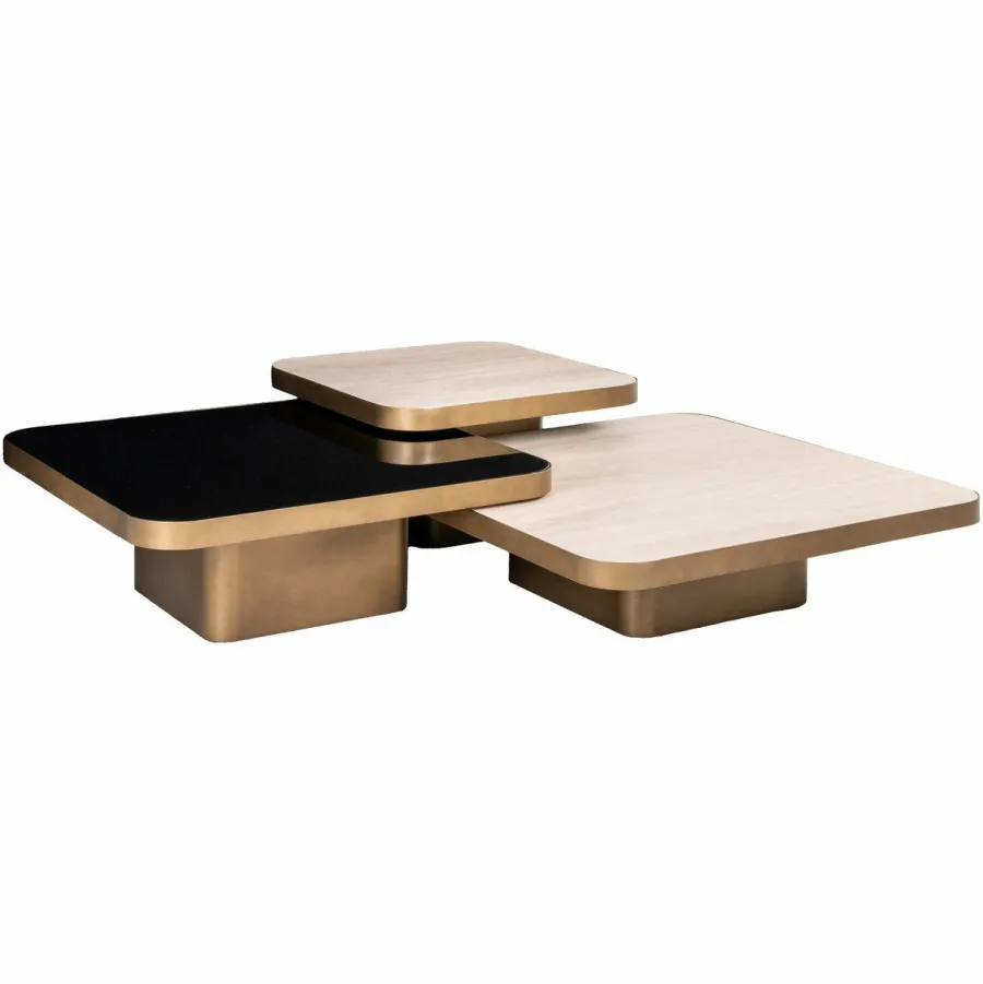Richmond Interiors Salontafel Cumulus beige (Set van 3) Outlet