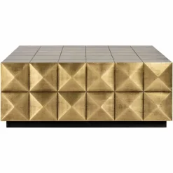 Richmond Interiors Salontafel Collada incl. glasplaat (Brushed Gold)