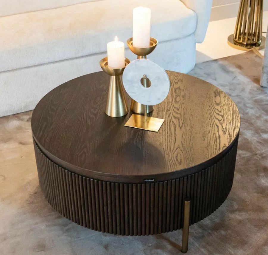 Richmond Interiors Salontafel Luxor 95Ø (Brown) Clearance