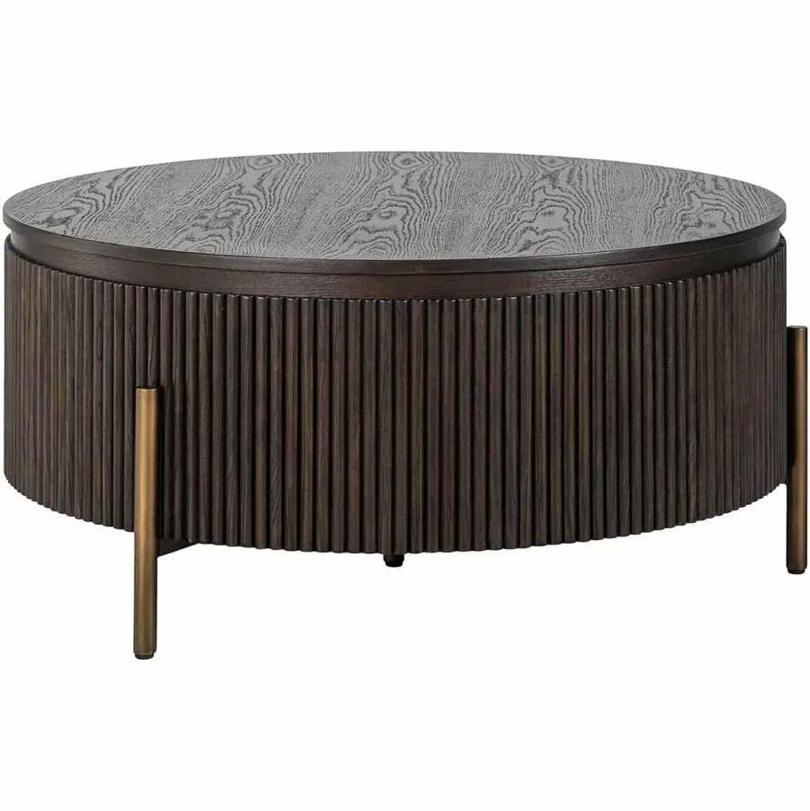 Richmond Interiors Salontafel Luxor 95Ø (Brown) Clearance
