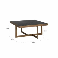 Richmond Interiors Salontafel Cambon (Dark coffee)
