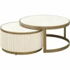 Richmond Interiors Salontafel Tivoli set van 2 Wit Outlet