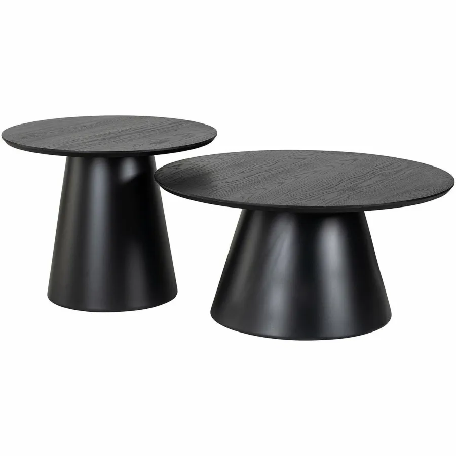 Richmond Interiors Salontafel Jazz set van 2 zwart