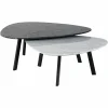 Richmond Interiors Salontafel Trocadero set van 2 (Black/white) Online