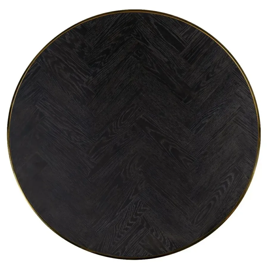 Richmond Interiors Showroommodel Salontafel Blackbone gold set van 2 Black rustic New