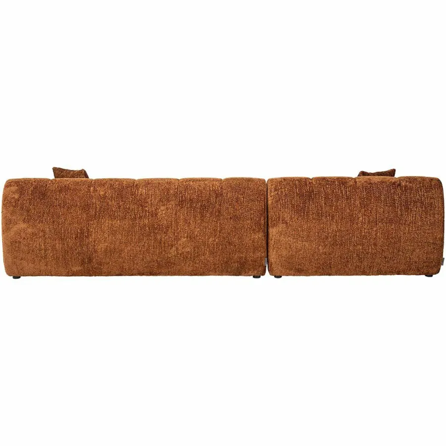 Richmond Interiors Sofa Cube 3-zits + lounge links Be Lovely 603 Cinnamon Hot