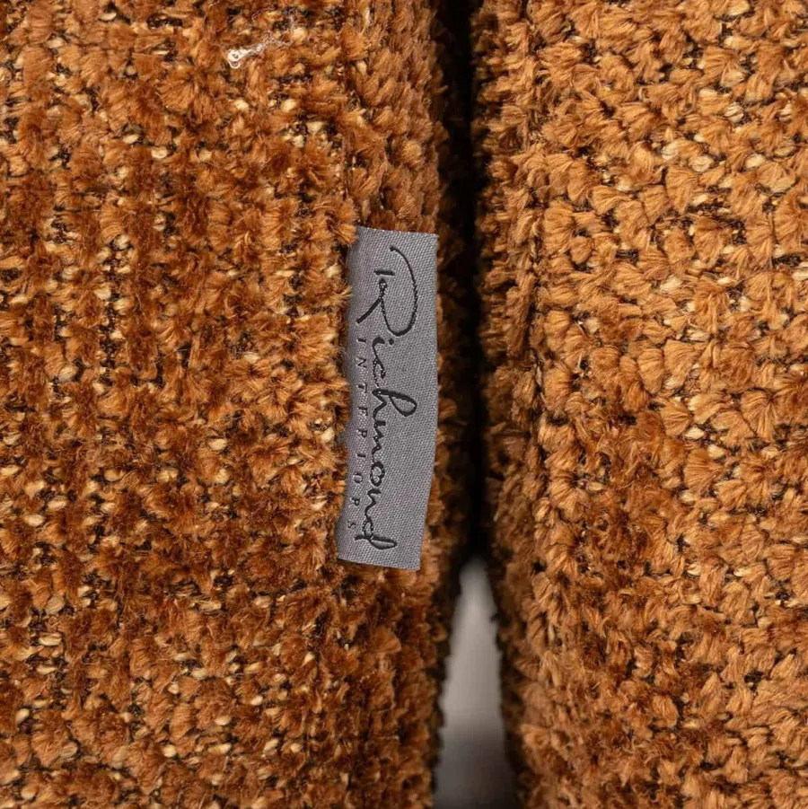 Richmond Interiors Sofa Cube 3-zits + lounge links Be Lovely 603 Cinnamon Hot