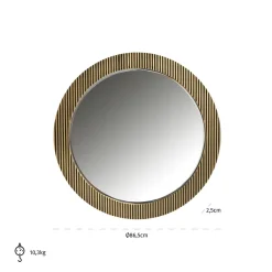 Richmond Interiors Spiegel Ironville 86Ø goud New