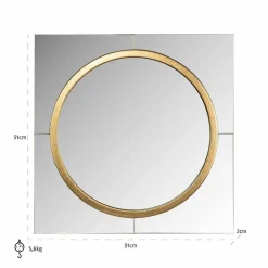Richmond Interiors Spiegel Briana rond goud Goud Best